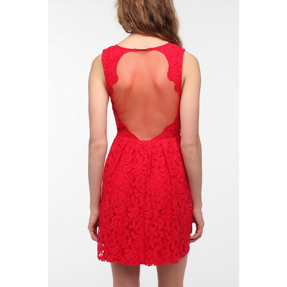 Pins and Needles Lace Sheer Back Dress